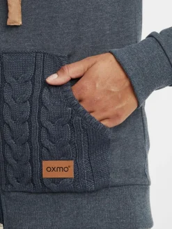 OXMO Sweatshirts & Sweatjacken*Damen Kapuzensweatjacke - OXMatilda blau uni