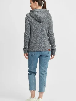 OXMO Sweatshirts & Sweatjacken*Damen Kapuzensweatjacke - OXThory schwarz uni