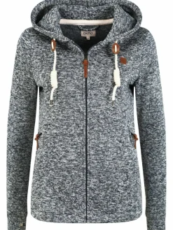 OXMO Sweatshirts & Sweatjacken*Damen Kapuzensweatjacke - OXThory schwarz uni