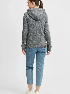 OXMO Sweatshirts & Sweatjacken*Damen Kapuzensweatjacke - OXThory grau uni