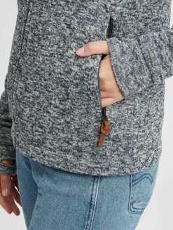 OXMO Sweatshirts & Sweatjacken*Damen Kapuzensweatjacke - OXThory grau uni