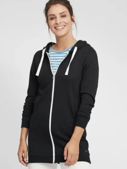 OXMO Sweatshirts & Sweatjacken*Damen Kapuzensweatjacke - OXOlinda schwarz uni