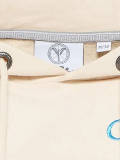 Carlo Colucci Sweatshirts & Sweatjacken*Damen Kapuzensweatjacke - Declara weiß bedruckt