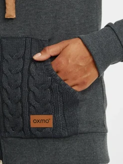 OXMO Sweatshirts & Sweatjacken*Damen Kapuzensweatjacke - OXMatilda grau uni