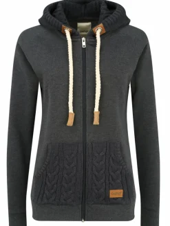 OXMO Sweatshirts & Sweatjacken*Damen Kapuzensweatjacke - OXMatilda grau uni