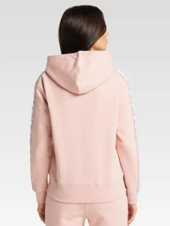 Carlo Colucci Sweatshirts & Sweatjacken*Damen Kapuzensweatjacke - Cattaruzza rosa uni