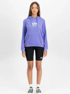 Alpha Industries Sweatshirts & Sweatjacken*Damen Kapuzensweatshirt lila bedruckt