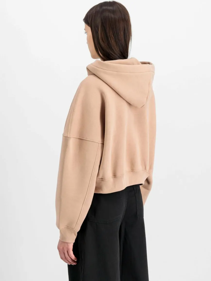 Alpha Industries Sweatshirts & Sweatjacken*Damen Kapuzensweatshirt koralle bedruckt