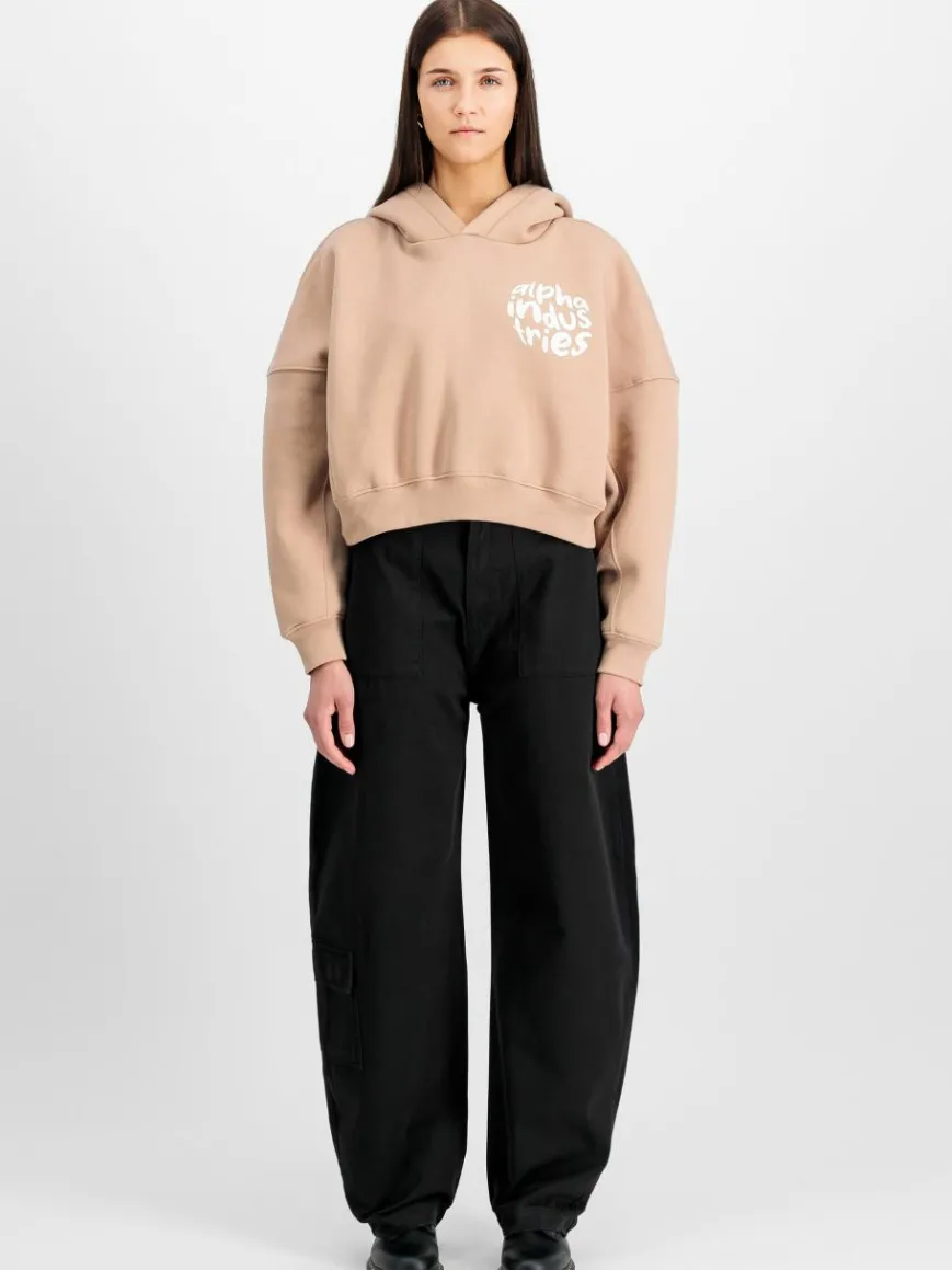 Alpha Industries Sweatshirts & Sweatjacken*Damen Kapuzensweatshirt koralle bedruckt