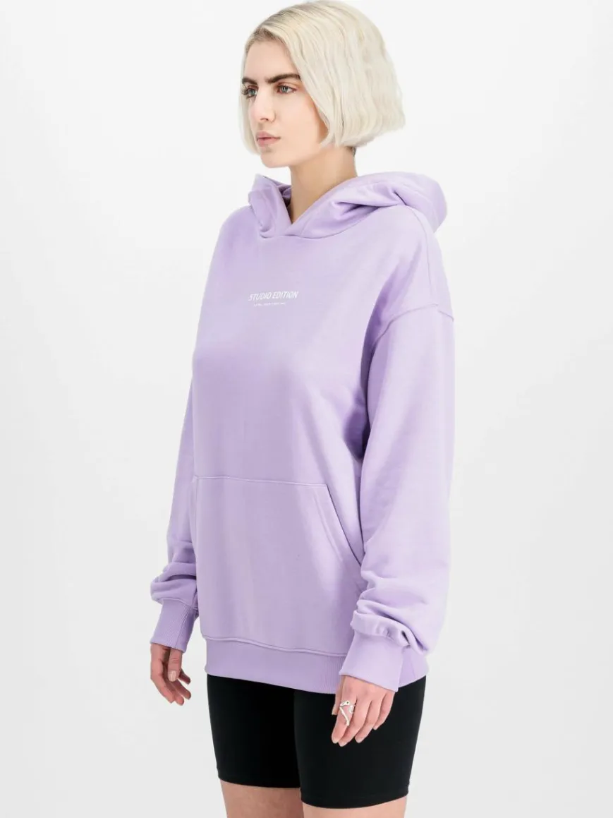 Alpha Industries Sweatshirts & Sweatjacken*Damen Kapuzensweatshirt lila uni