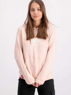 Alpha Industries Sweatshirts & Sweatjacken*Damen Kapuzensweatshirt orange bedruckt