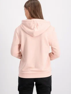 Alpha Industries Sweatshirts & Sweatjacken*Damen Kapuzensweatshirt orange bedruckt