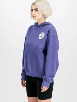 Alpha Industries Sweatshirts & Sweatjacken*Damen Kapuzensweatshirt purple uni