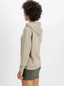 Alpha Industries Sweatshirts & Sweatjacken*Damen Kapuzensweatshirt grün bedruckt