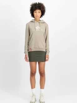Alpha Industries Sweatshirts & Sweatjacken*Damen Kapuzensweatshirt grün bedruckt
