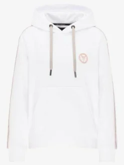 Carlo Colucci Sweatshirts & Sweatjacken*Damen Kapuzensweatshirt - Catania schwarz uni