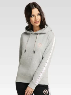 Carlo Colucci Sweatshirts & Sweatjacken*Damen Kapuzensweatshirt - Catania rosa uni