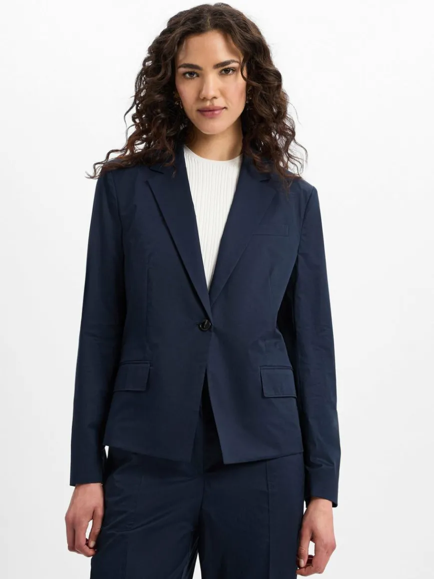 BOSS Blazer*Damen Kastenblazer - Jupan marine uni