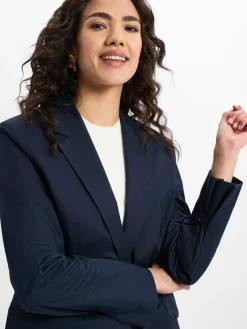 BOSS Blazer*Damen Kastenblazer - Jupan marine uni