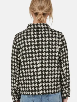 White Label Blazer*Damen Kastenjacke schwarz kariert