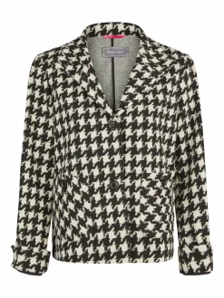 White Label Blazer*Damen Kastenjacke schwarz kariert