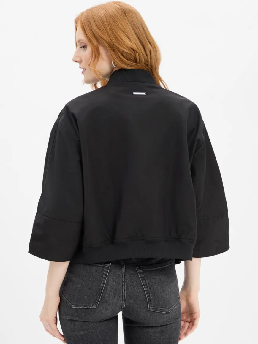 Armani Exchange Blazer|Jacken & Westen*Damen Kastenjacke schwarz uni