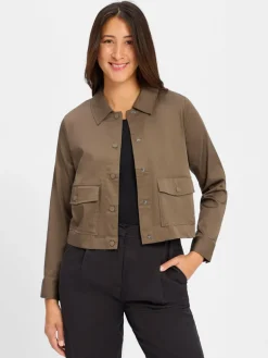 comma Blazer*Damen Kastenjacke khaki uni