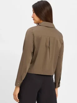 comma Blazer*Damen Kastenjacke khaki uni