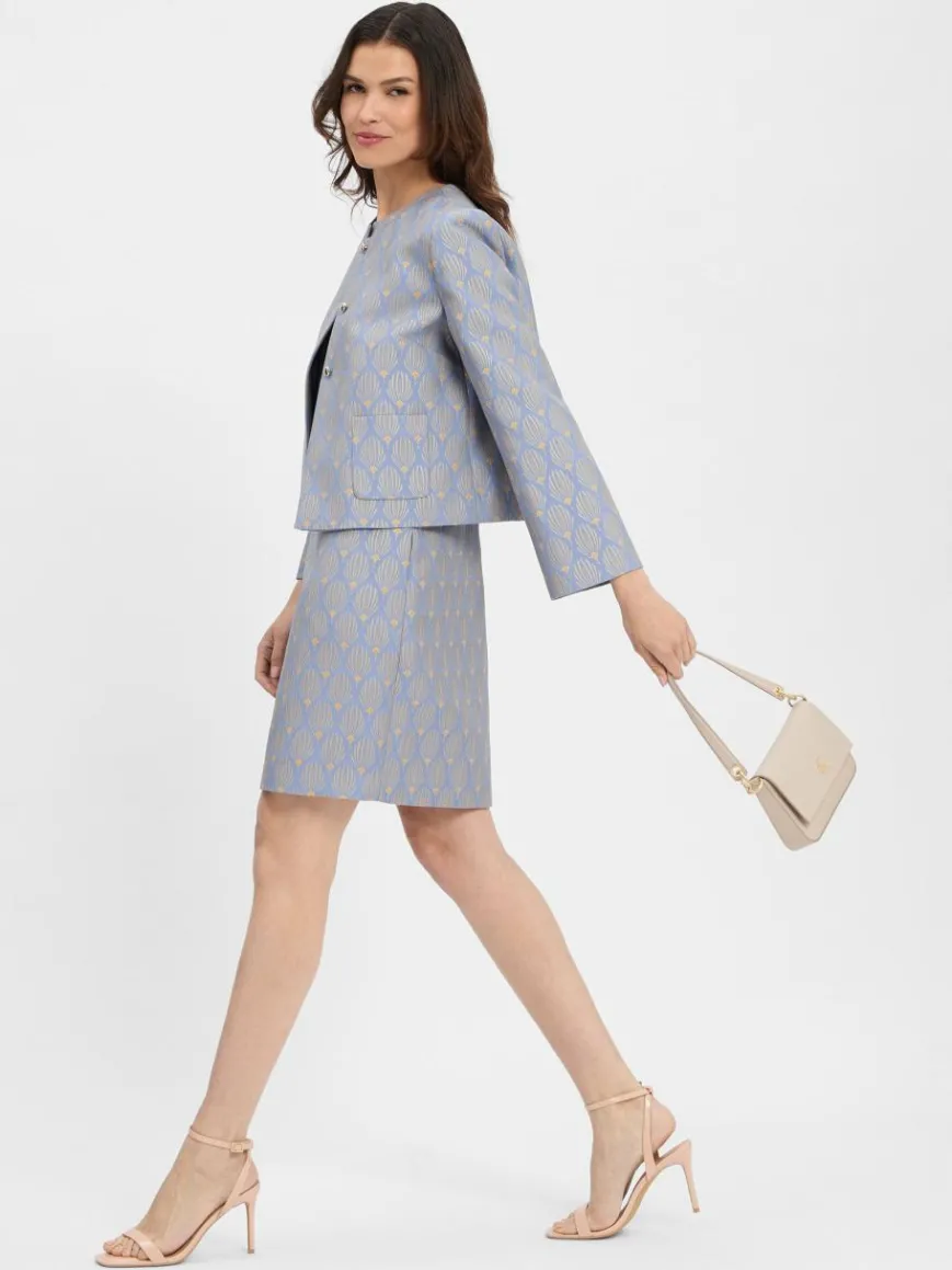 JOOP! Blazer*Damen Kastenjacke - Jolly blau mais gemustert