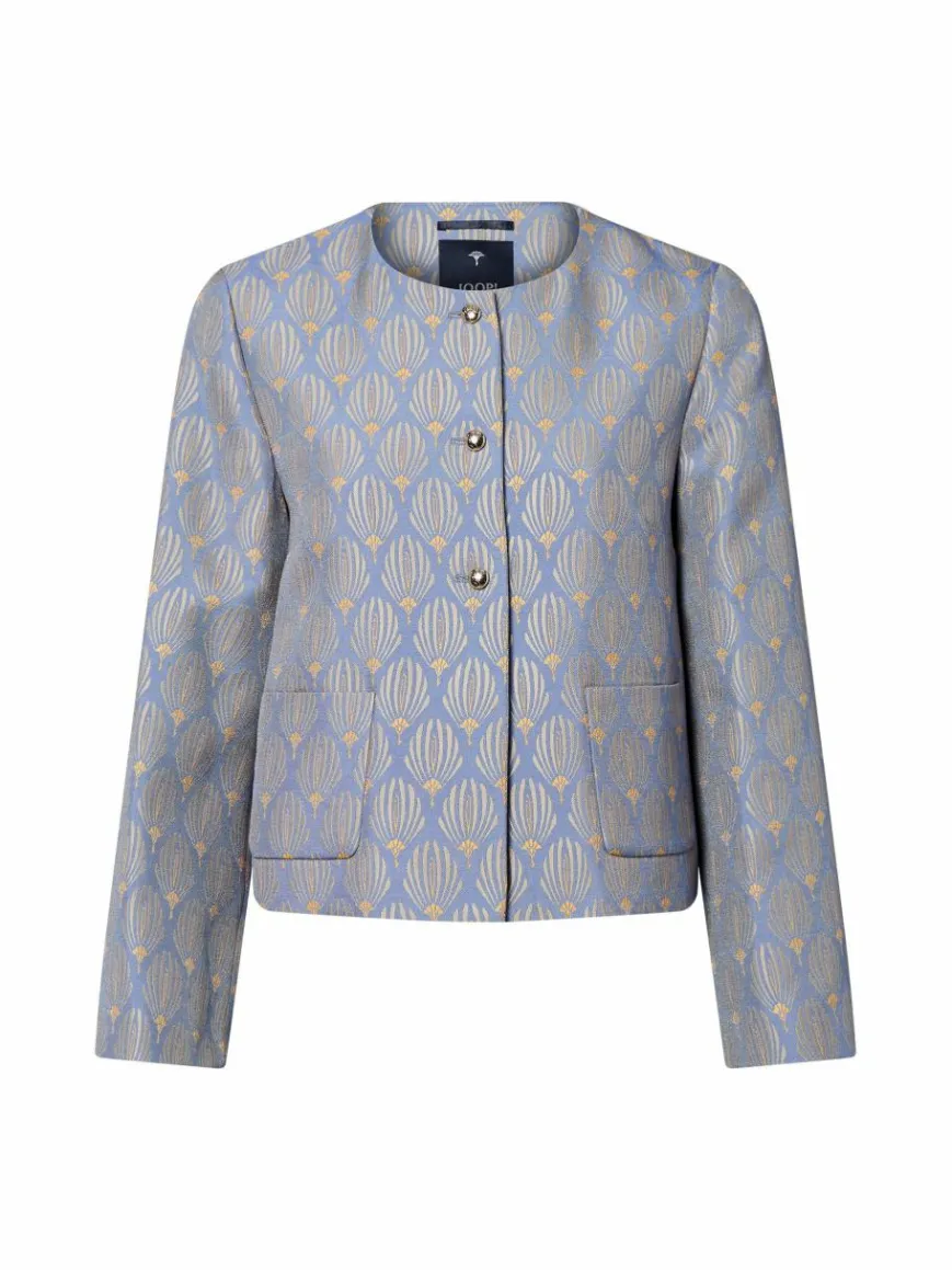 JOOP! Blazer*Damen Kastenjacke - Jolly blau mais gemustert