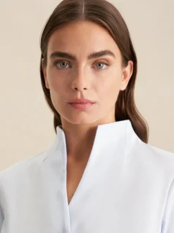 Seidensticker Blusen*Damen Kelchkragenbluse - Uni hellblau uni