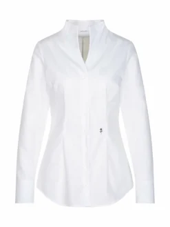 Seidensticker Blusen*Damen Kelchkragenbluse - Uni weiß uni