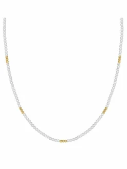 Yokoamii Schmuck*Damen Kette weiß uni