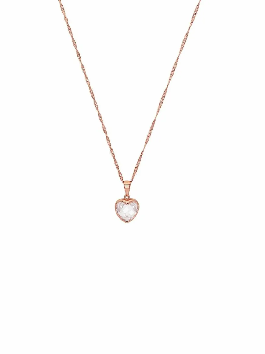 amor Schmuck*Damen Kette mit Anhänger roségold uni