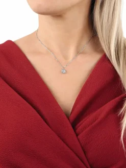 NOELANI Schmuck*Damen Kette mit Anhänger silber uni