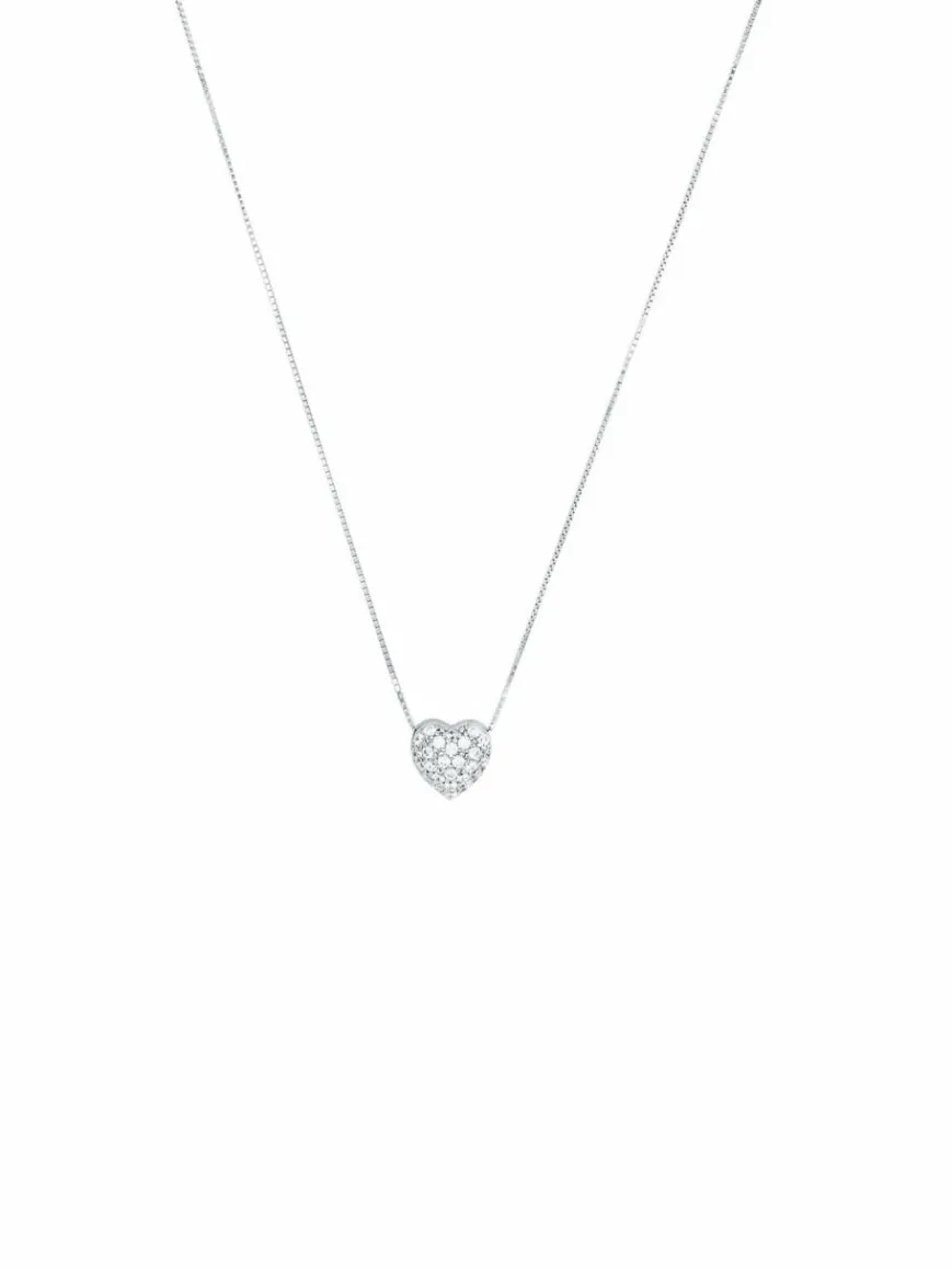 amor Schmuck*Damen Kette mit Anhänger silber uni