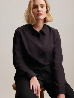 Seidensticker Blusen*Damen Klassische Bluse - Uni schwarz uni