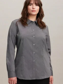 Seidensticker Blusen*Damen Klassische Bluse - Uni grau uni