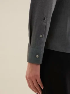 Seidensticker Blusen*Damen Klassische Bluse - Uni grau uni