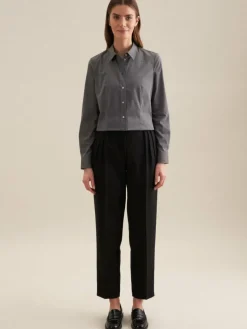 Seidensticker Blusen*Damen Klassische Bluse - Uni grau uni