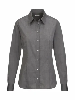 Seidensticker Blusen*Damen Klassische Bluse - Uni grau uni