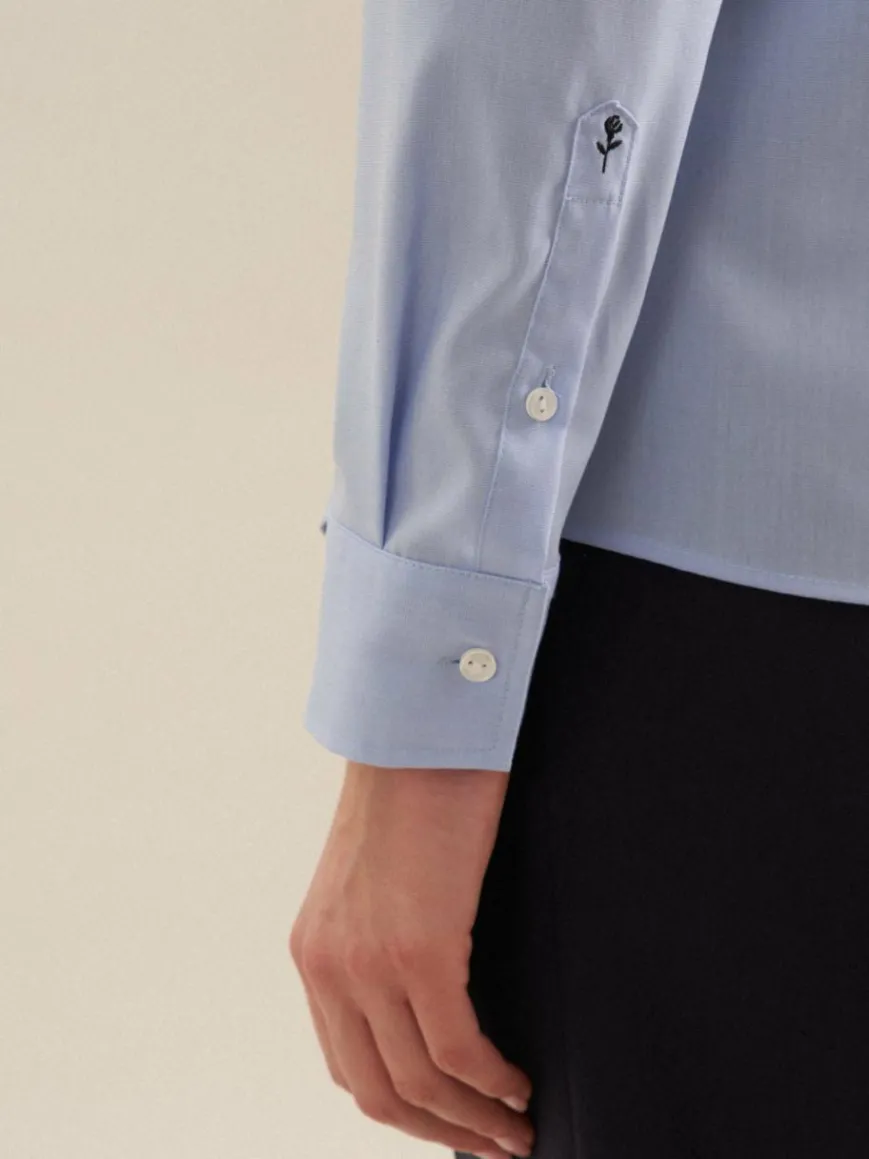 Seidensticker Blusen*Damen Klassische Bluse - Uni blau uni