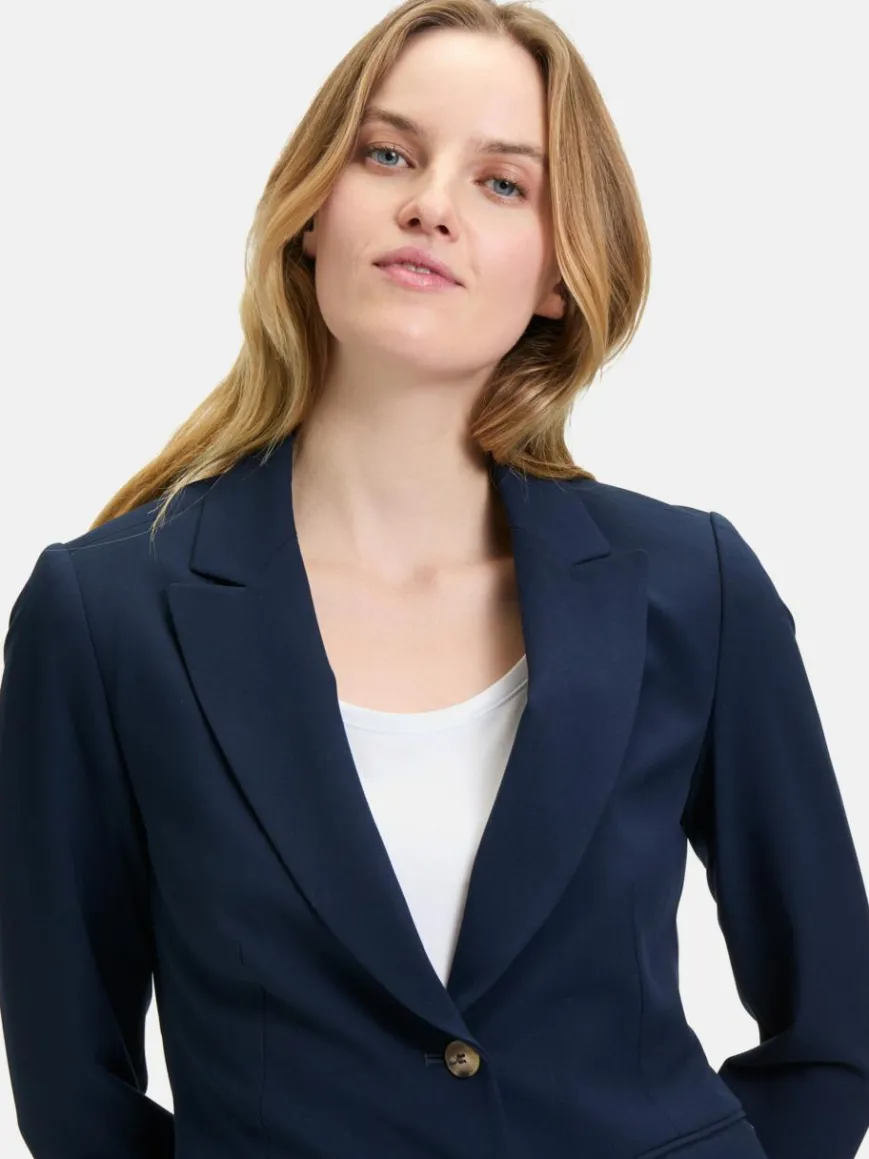 Betty & Co Blazer*Damen Klassischer Blazer marine royal uni