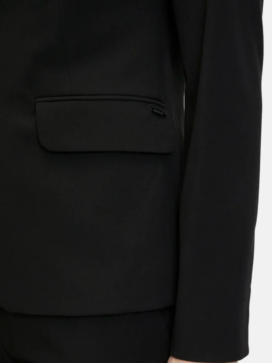 Betty & Co Blazer*Damen Klassischer Blazer schwarz uni