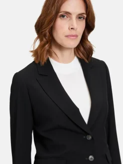 Betty & Co Blazer*Damen Klassischer Blazer schwarz uni