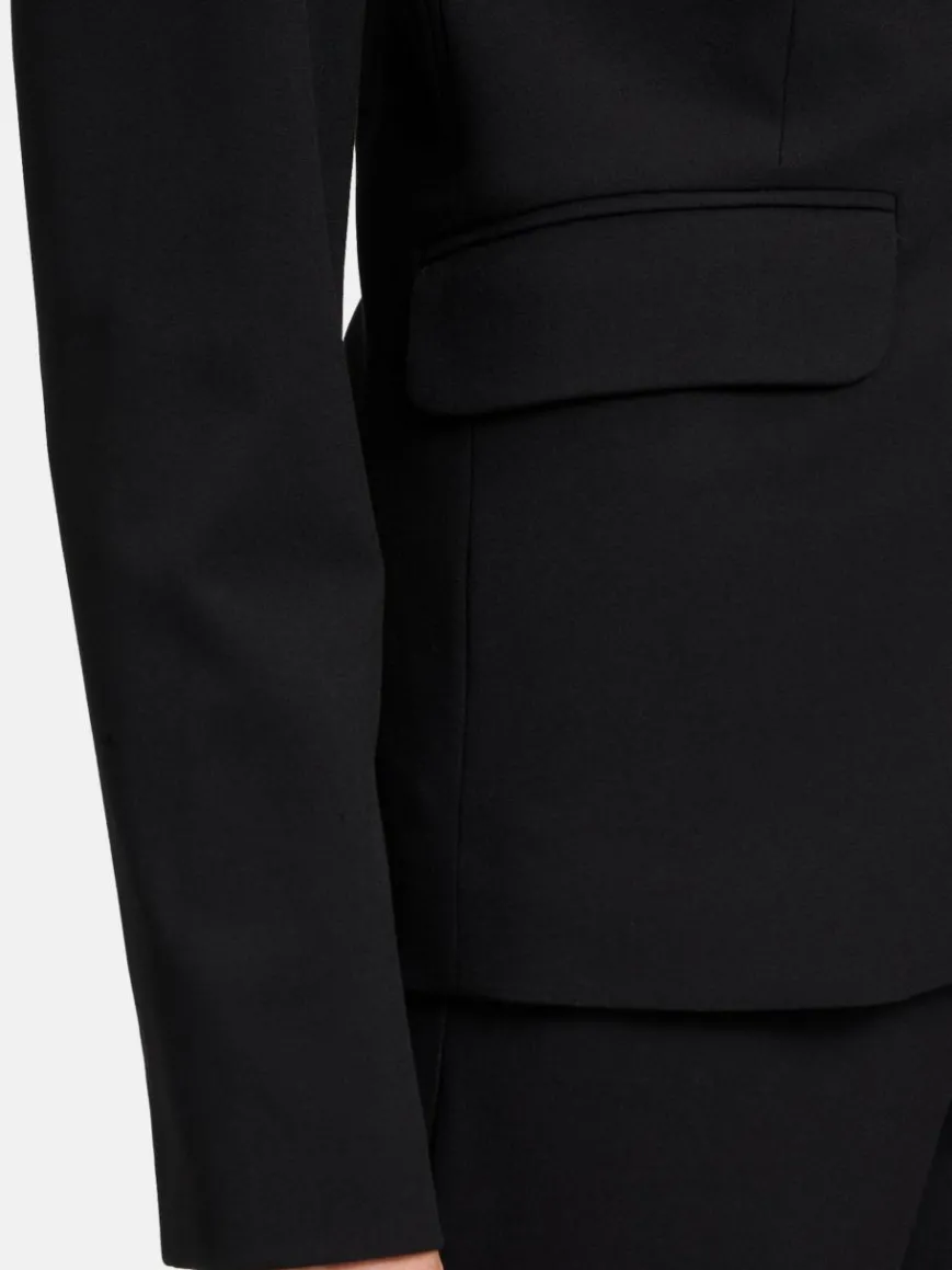 Betty & Co Blazer*Damen Klassischer Blazer schwarz uni