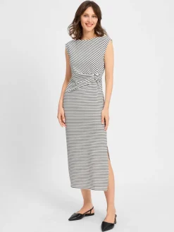 zero Kleider*Damen Kleid weiß marine gestreift