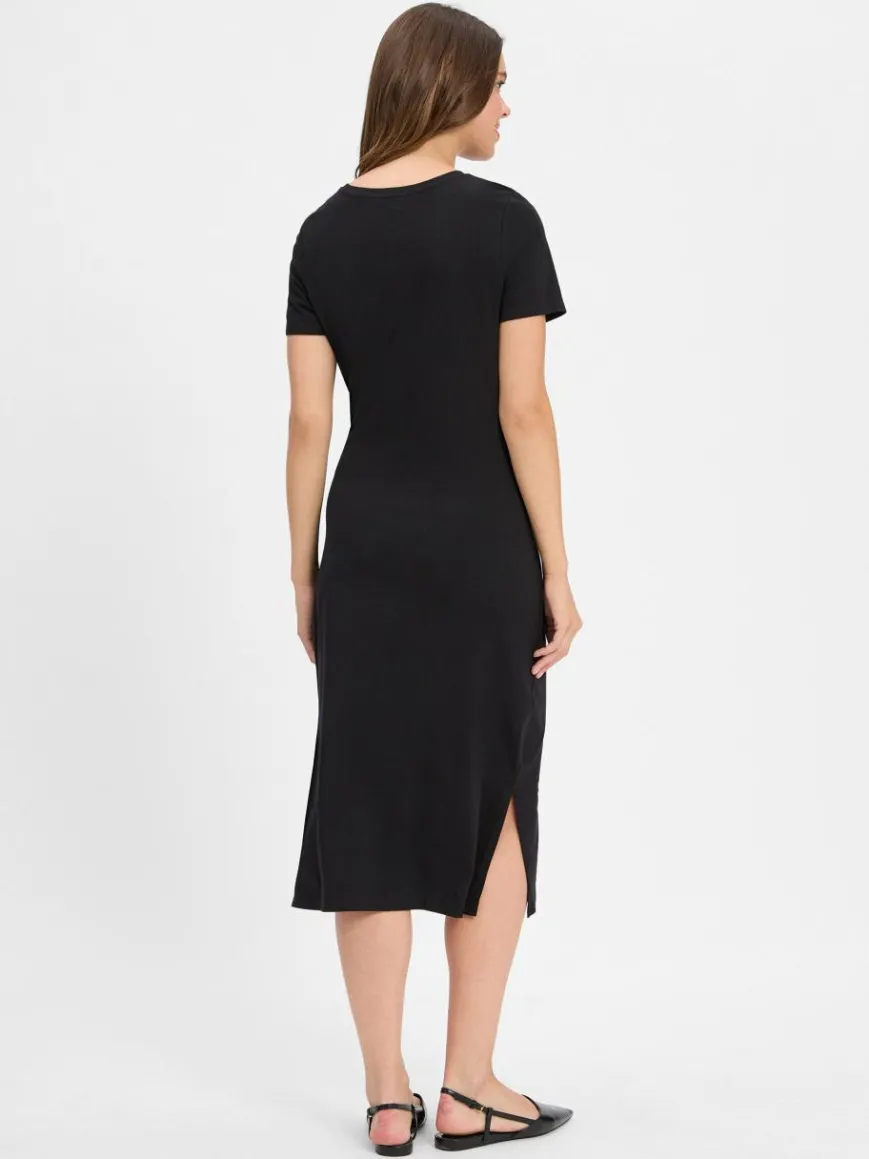 s.Oliver Kleider*Damen Kleid schwarz uni