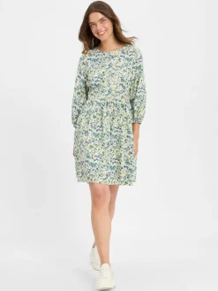 Marc O'Polo Denim Kleider*Damen Kleid erbse ecru gemustert