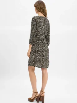 zero Kleider*Damen Kleid schwarz mehrfarbig gemustert